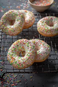 fresh-and-yummy-pink-donuts recipe