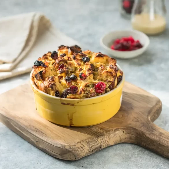Bread Pudding with Spiced Rum Sauce Recipe