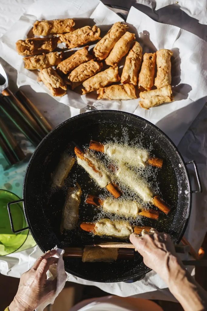 making Chicken Flautas