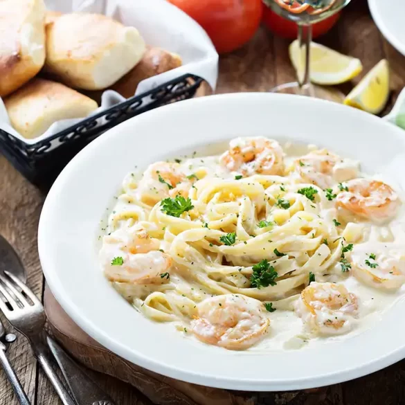 White Chocolate Shrimp Alfredo Recipe
