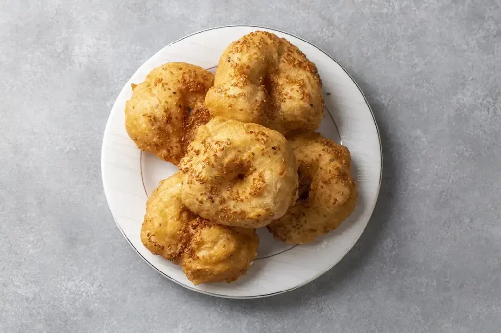 Air-Fryer-Peach-Fritters