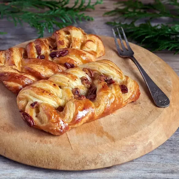 Apple and Pecan Danish Pastry