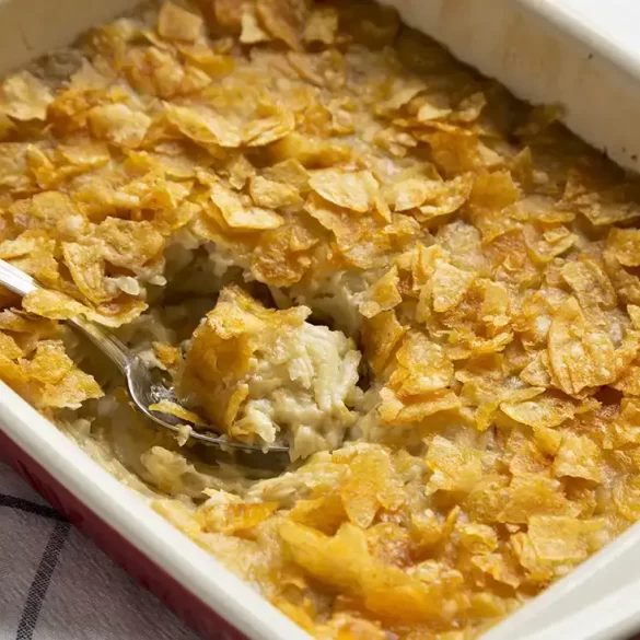 Cheesy Potato Lentil Casserole