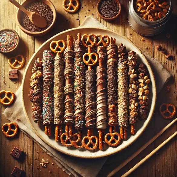 Chocolate Covered Pretzel Rods