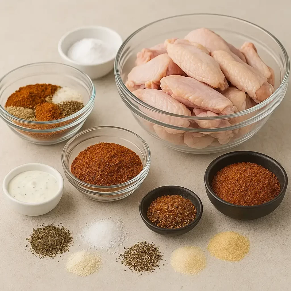 Crispy Dry Rub Baked Chicken Wings