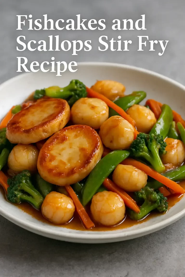 Fishcakes and Scallops Stir Fry Recipe