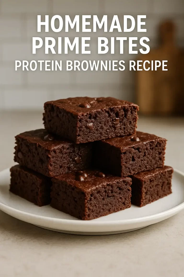 Homemade Prime Bites Protein Brownies Recipe