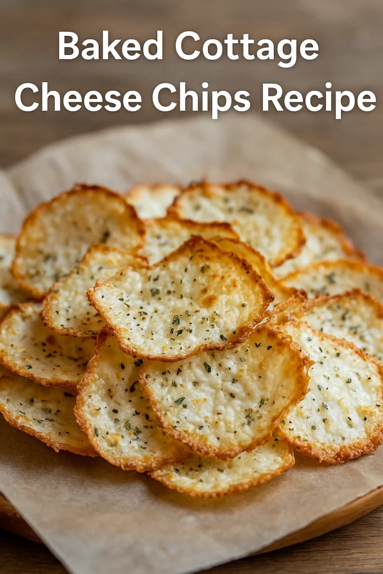 Baked Cottage Cheese Chips Recipe