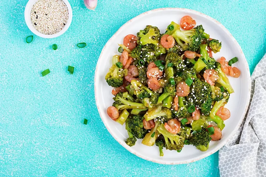 Honey Garlic Shrimp, Sausage, and Broccoli Recipe