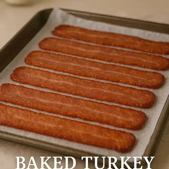 Baked Turkey Bacon in Oven