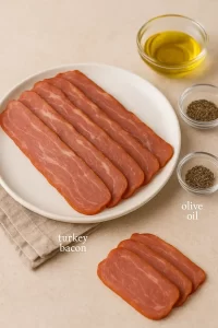 Baked Turkey Bacon in Oven