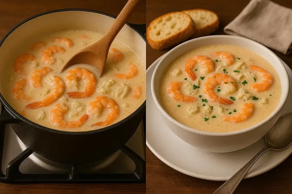 Creamy Crab and Shrimp Seafood Bisque