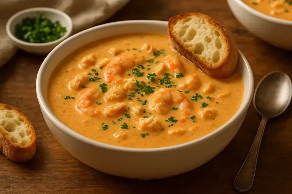 Creamy Crab and Shrimp Seafood Bisque