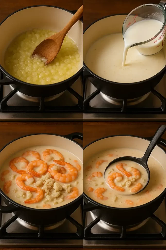 Creamy Crab and Shrimp Seafood Bisque