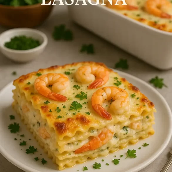 Shrimp Scampi Lasagna