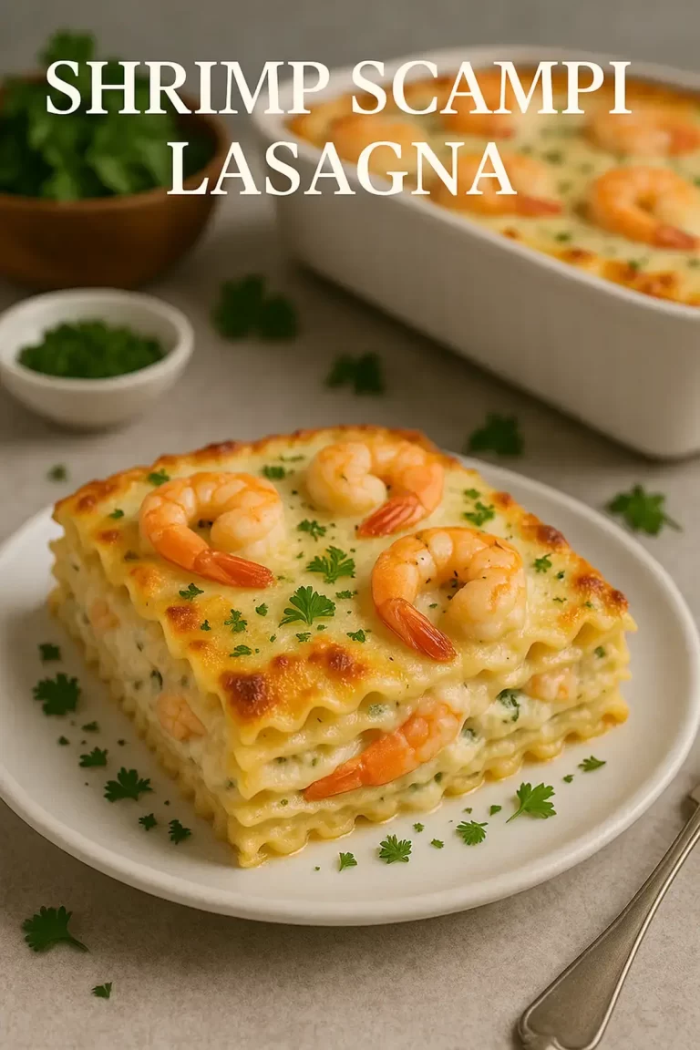 Shrimp Scampi Lasagna