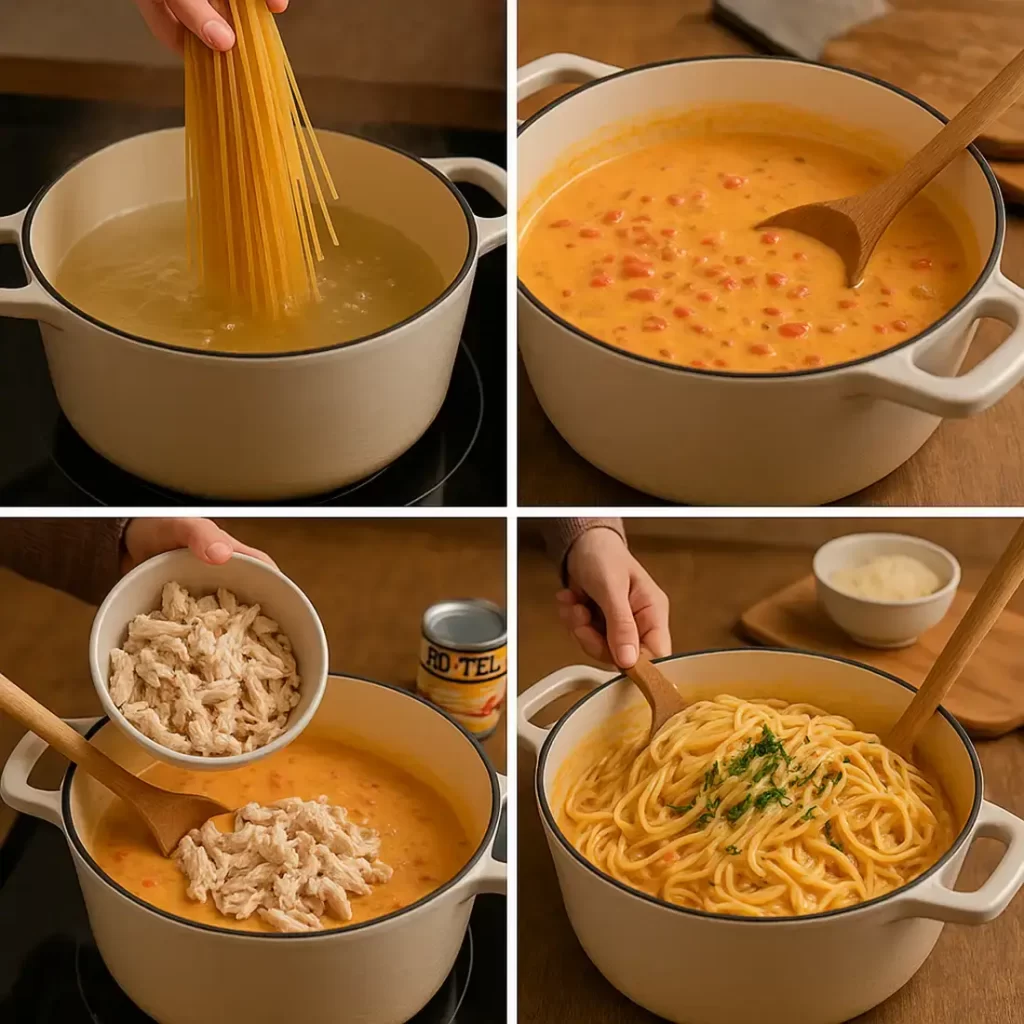 Chicken Spaghetti with Rotel