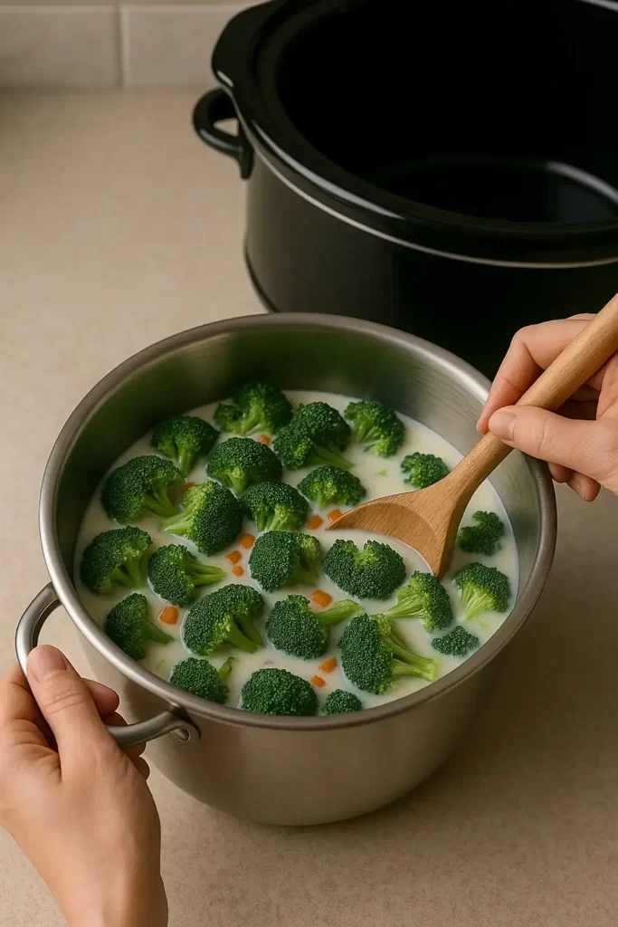 Crockpot Broccoli Cheese Soup