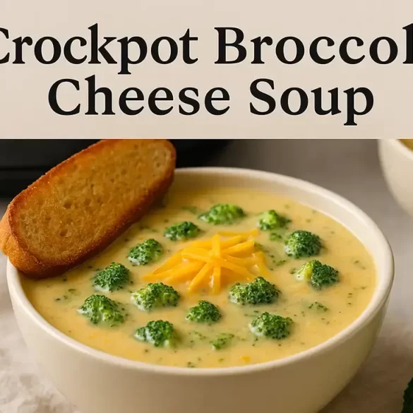 Crockpot Broccoli Cheese Soup