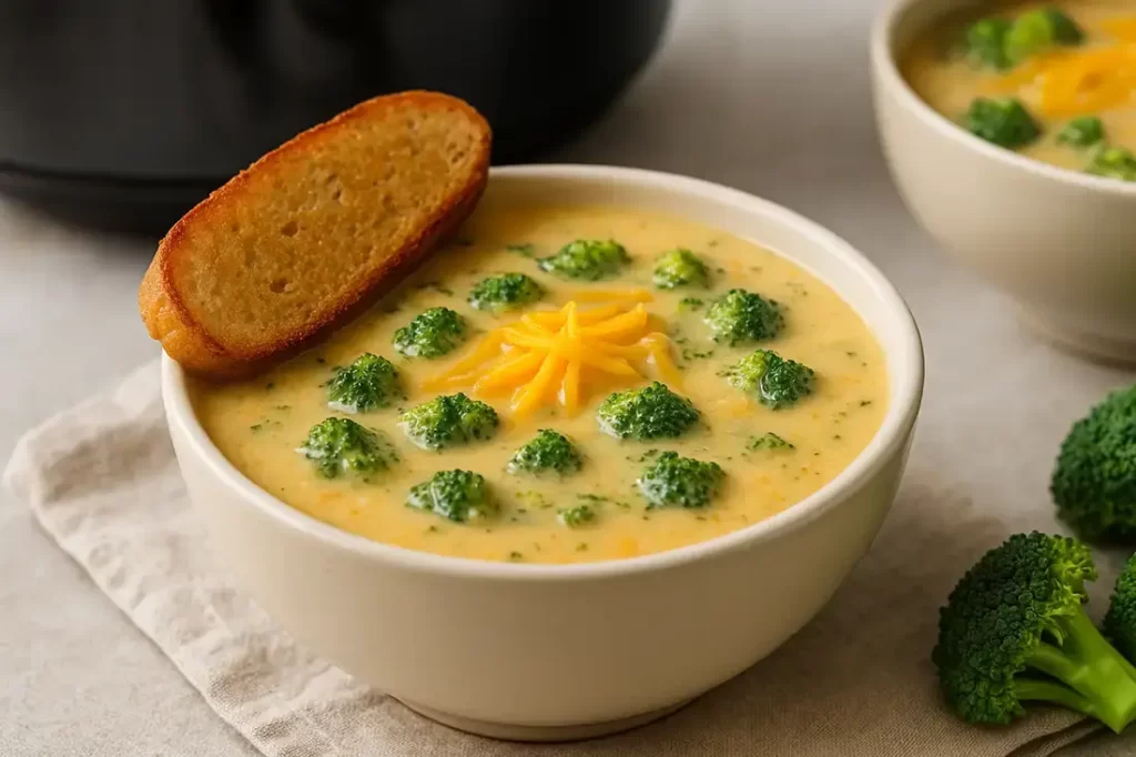 Crockpot Broccoli Cheese Soup