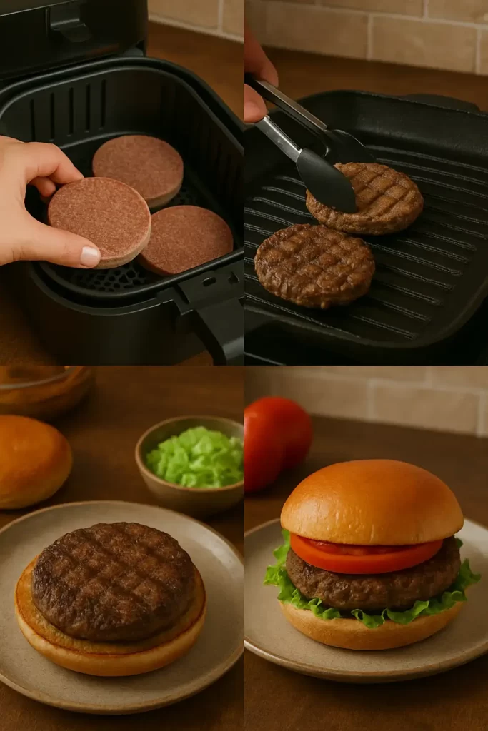 How to Cook Frozen Hamburger Patties (Grill, Stovetop, Oven & Air Fryer Guide)