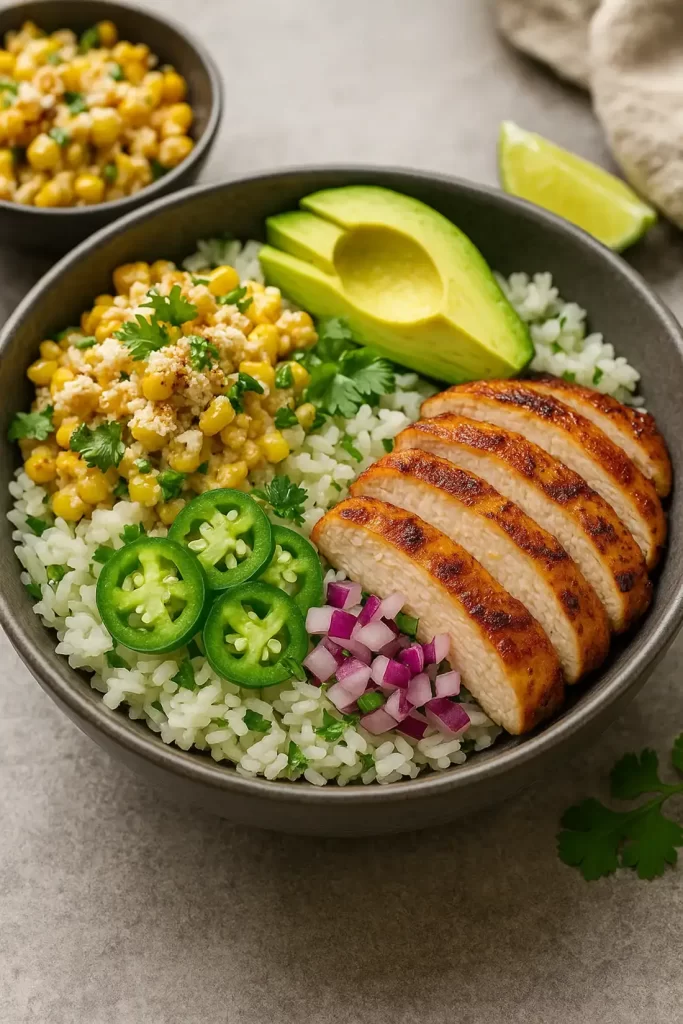 Street Corn Chicken Bowl