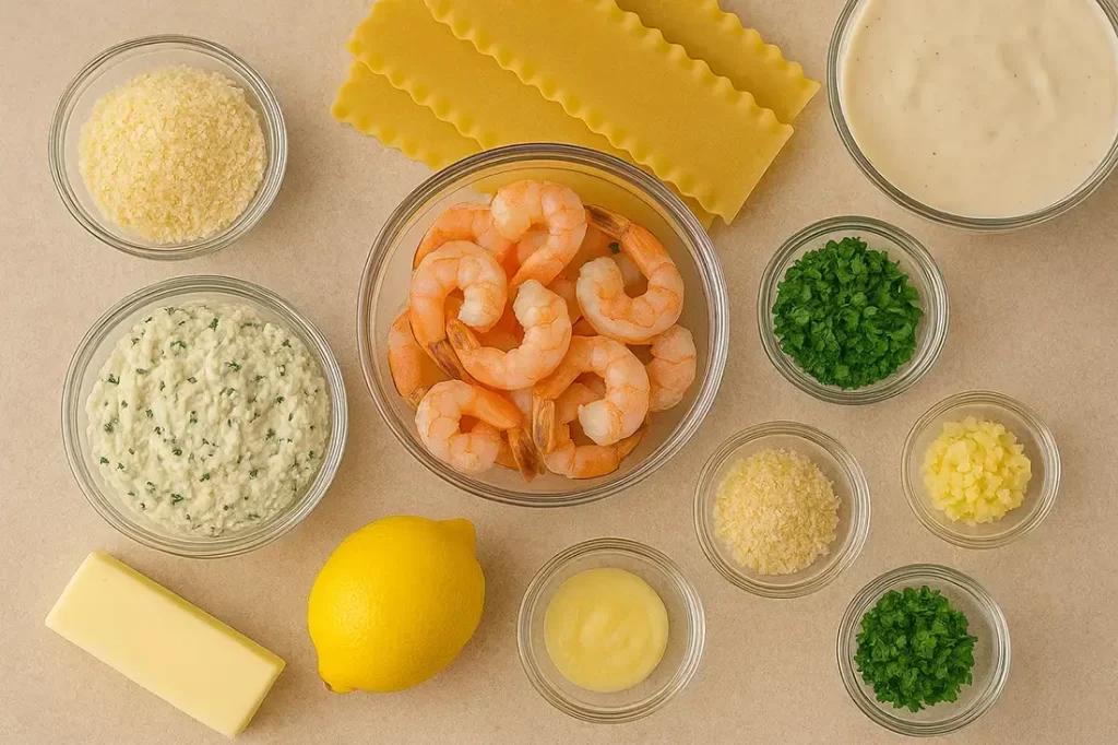 Shrimp Scampi Lasagna