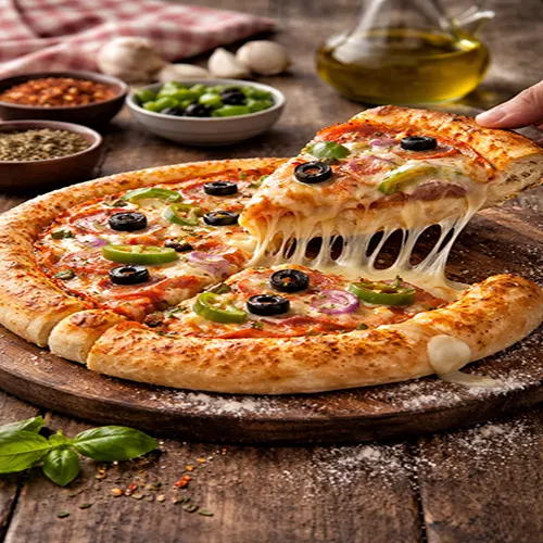Pizza Hut Cheese Burst Pizza Recipe (Ultimate Copycat Guide) 9 serving suggestion