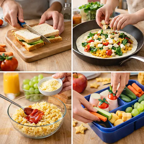 Quick Kids Lunchbox Recipes (Healthy, Fun & Easy Ideas for Busy Parents) 7 steps for quick kids lunchbox recipe